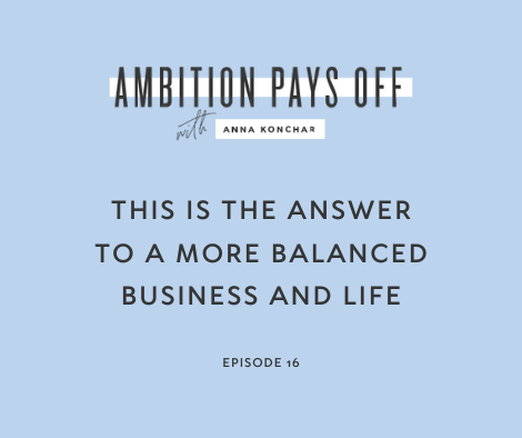 This is the Answer to a More Balanced Business and Life