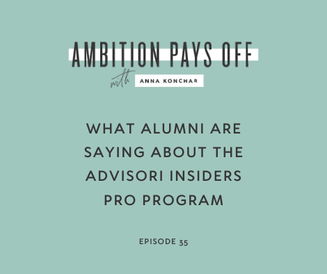 What Alumni are Saying About the Advisori Insiders PRO Program