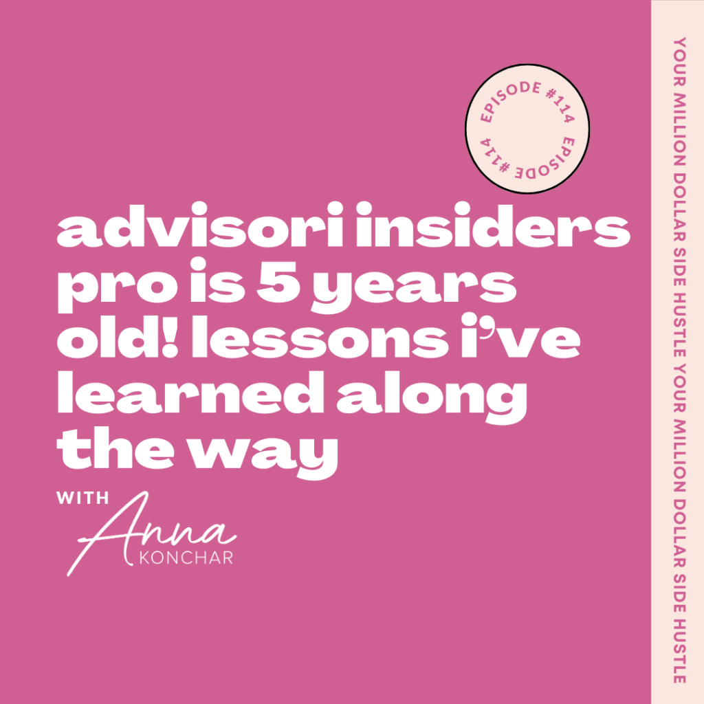 Advisori Insiders Pro Is 5 Years Old! Lessons I’ve Learned along the Way