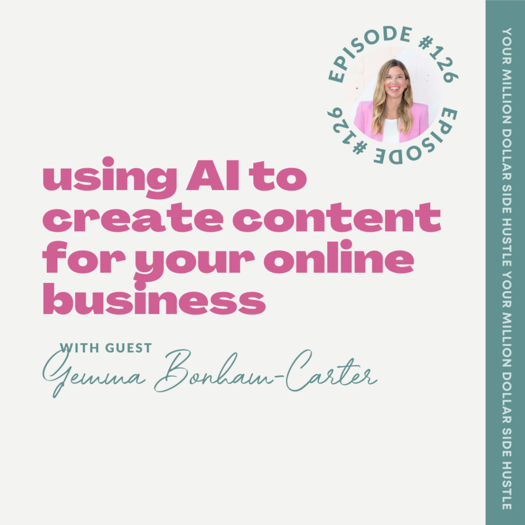 Using AI to Create Content for Your Online Business with Gemma Bonham-Carter