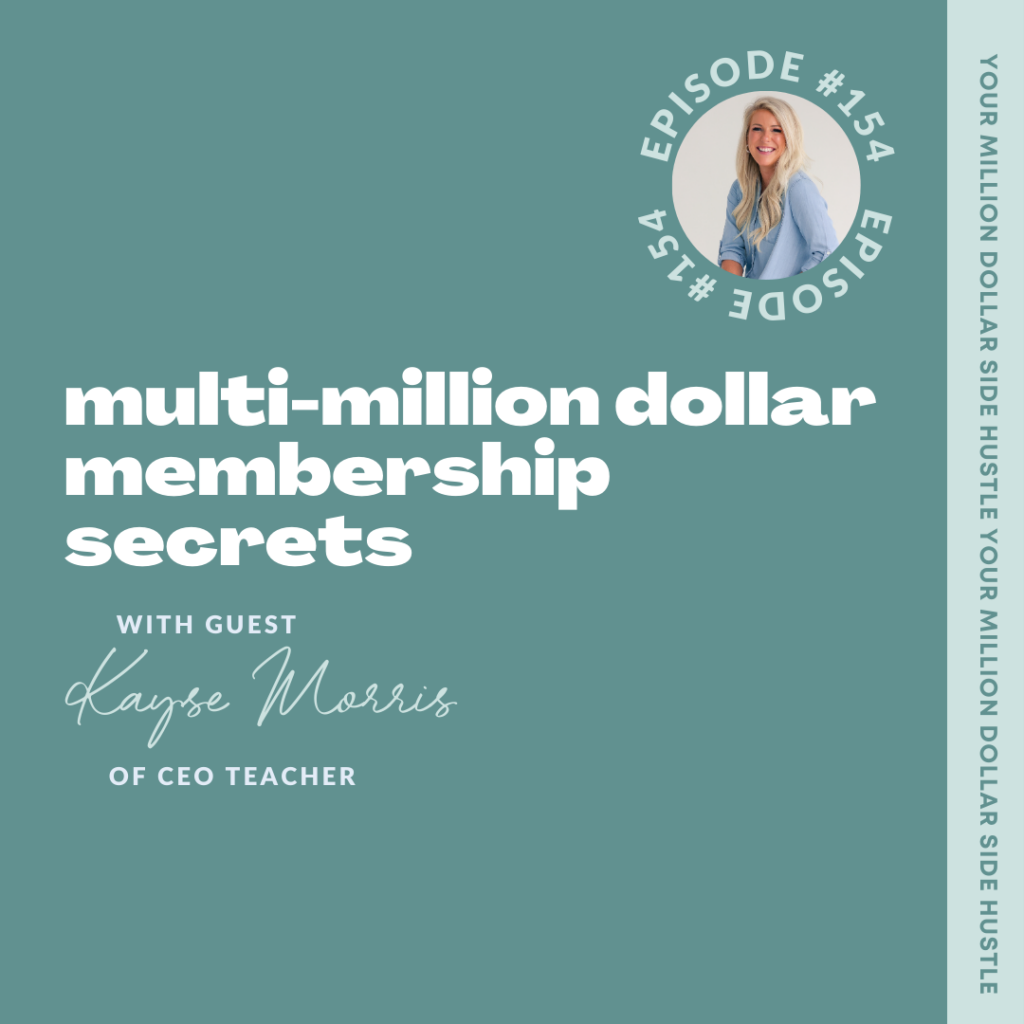 Multi-Million Dollar Membership Secrets with Kayse Morris of CEO Teacher